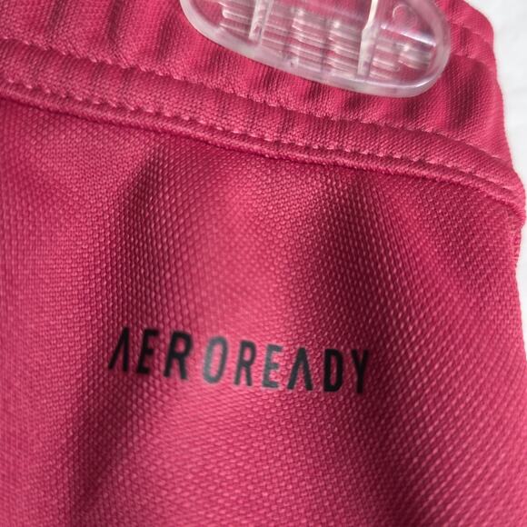 ADIDAS XS Pink Trio 21 W's Track Pants w Zip n drawstrings. AEROREADY Activewear - Picture 13 of 14